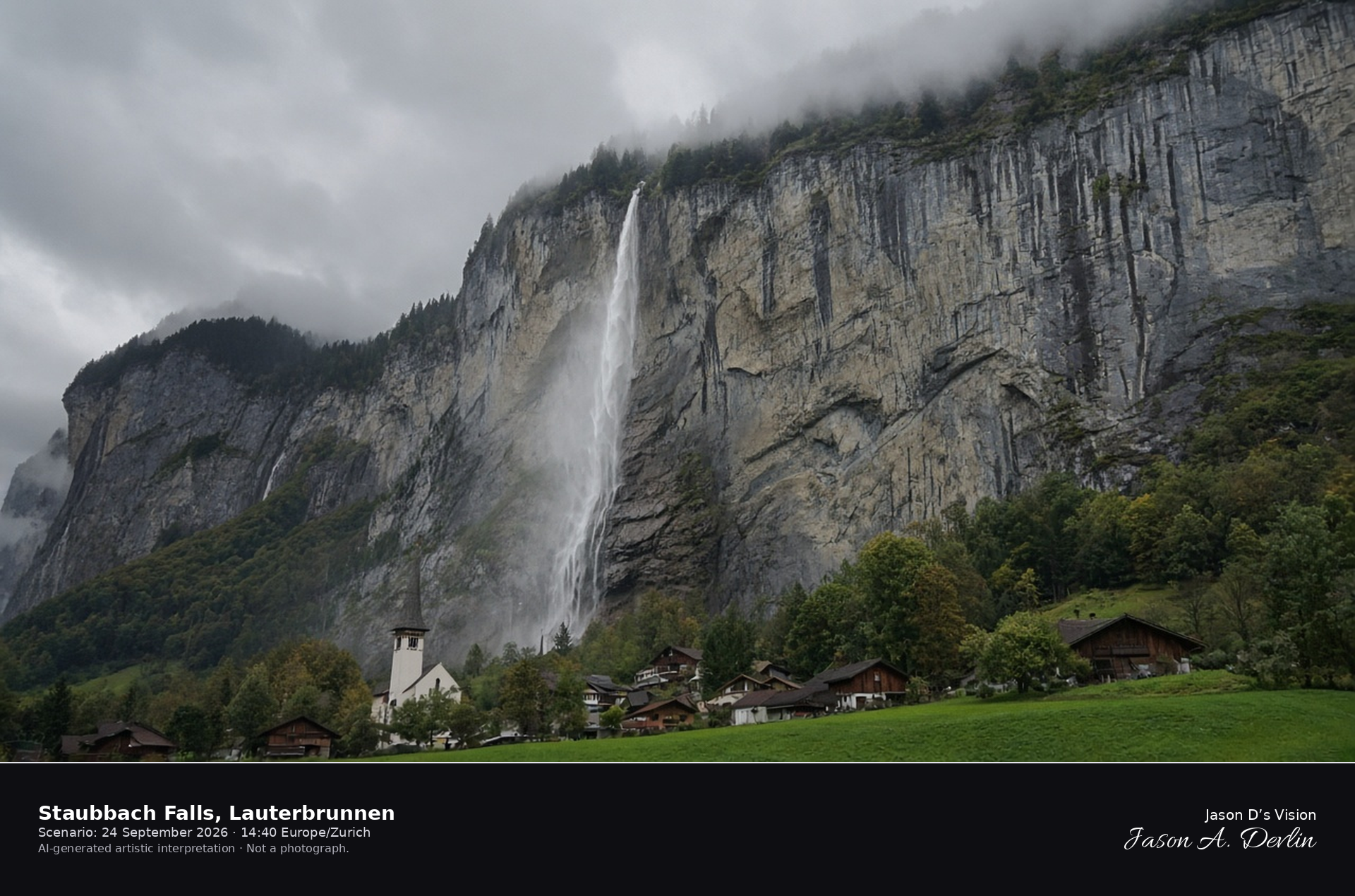 Staubbach Falls, Lauterbrunnen