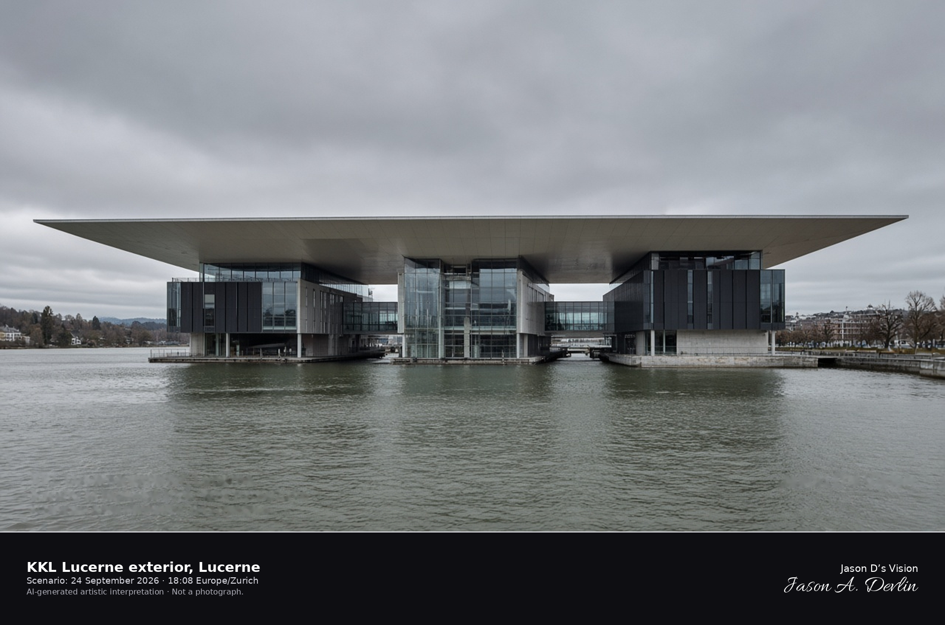 KKL Lucerne exterior, Lucerne