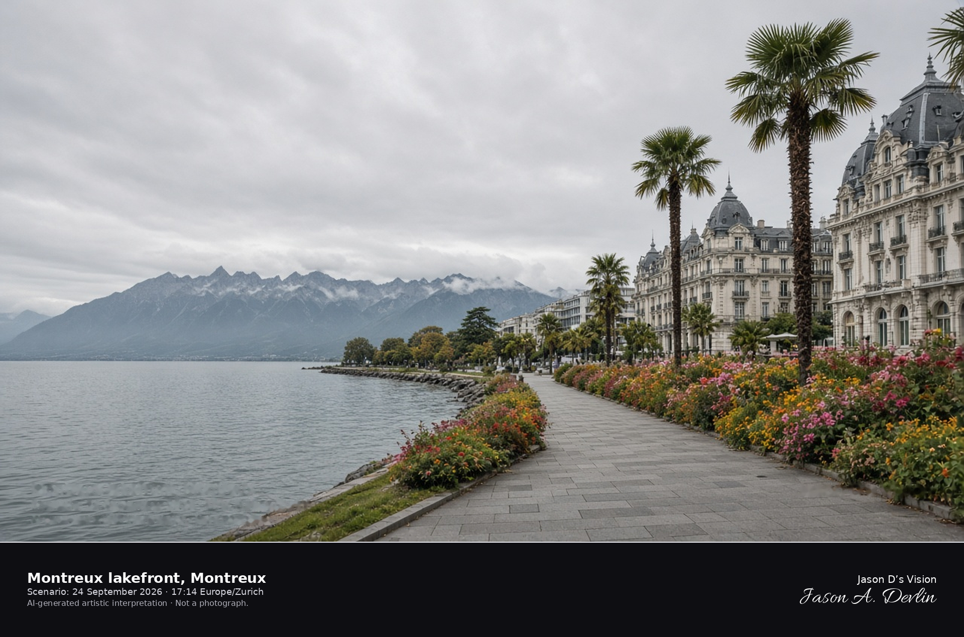 Montreux lakefront, Montreux