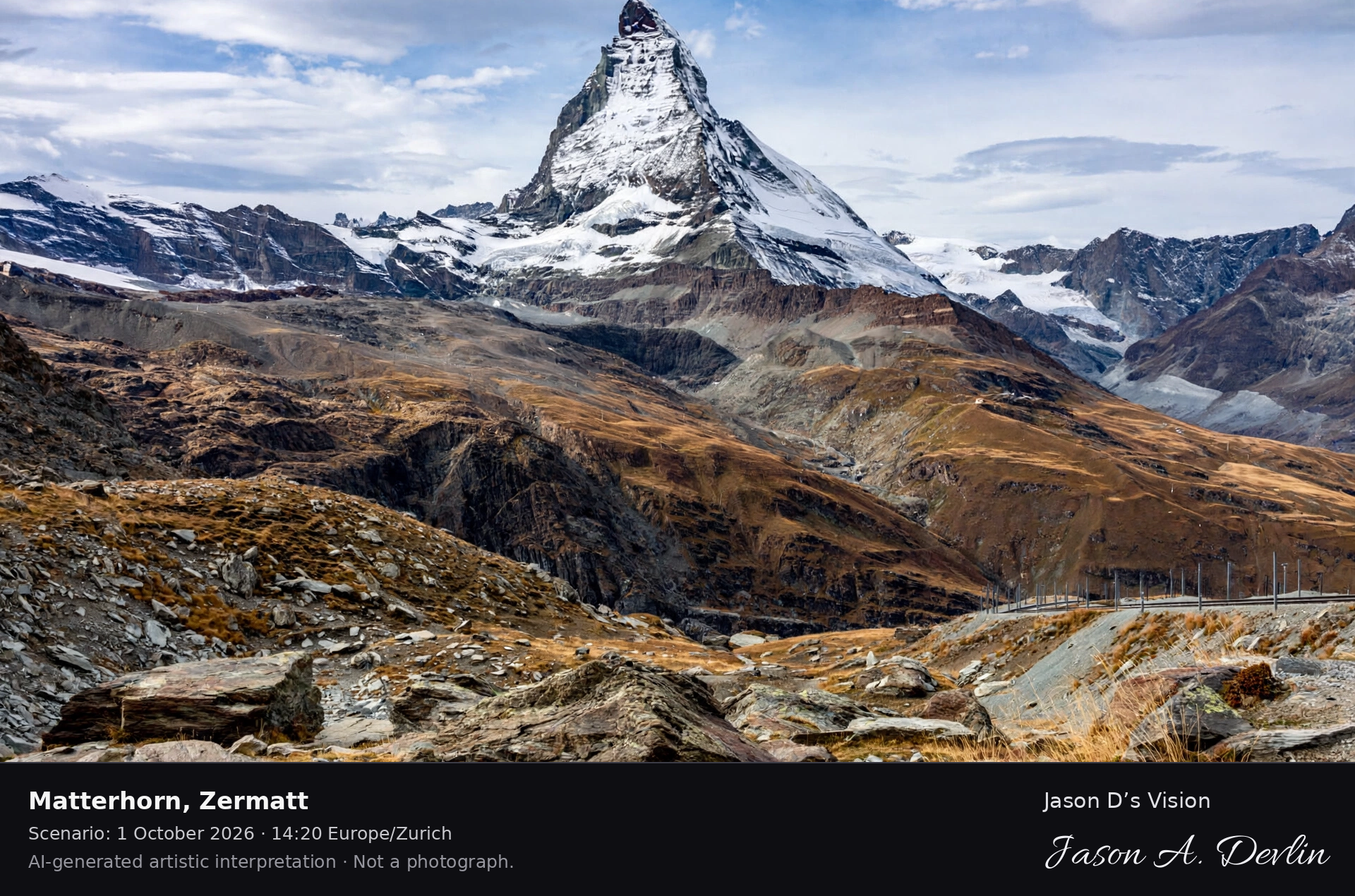 Matterhorn, Zermatt — AI-generated artistic interpretation